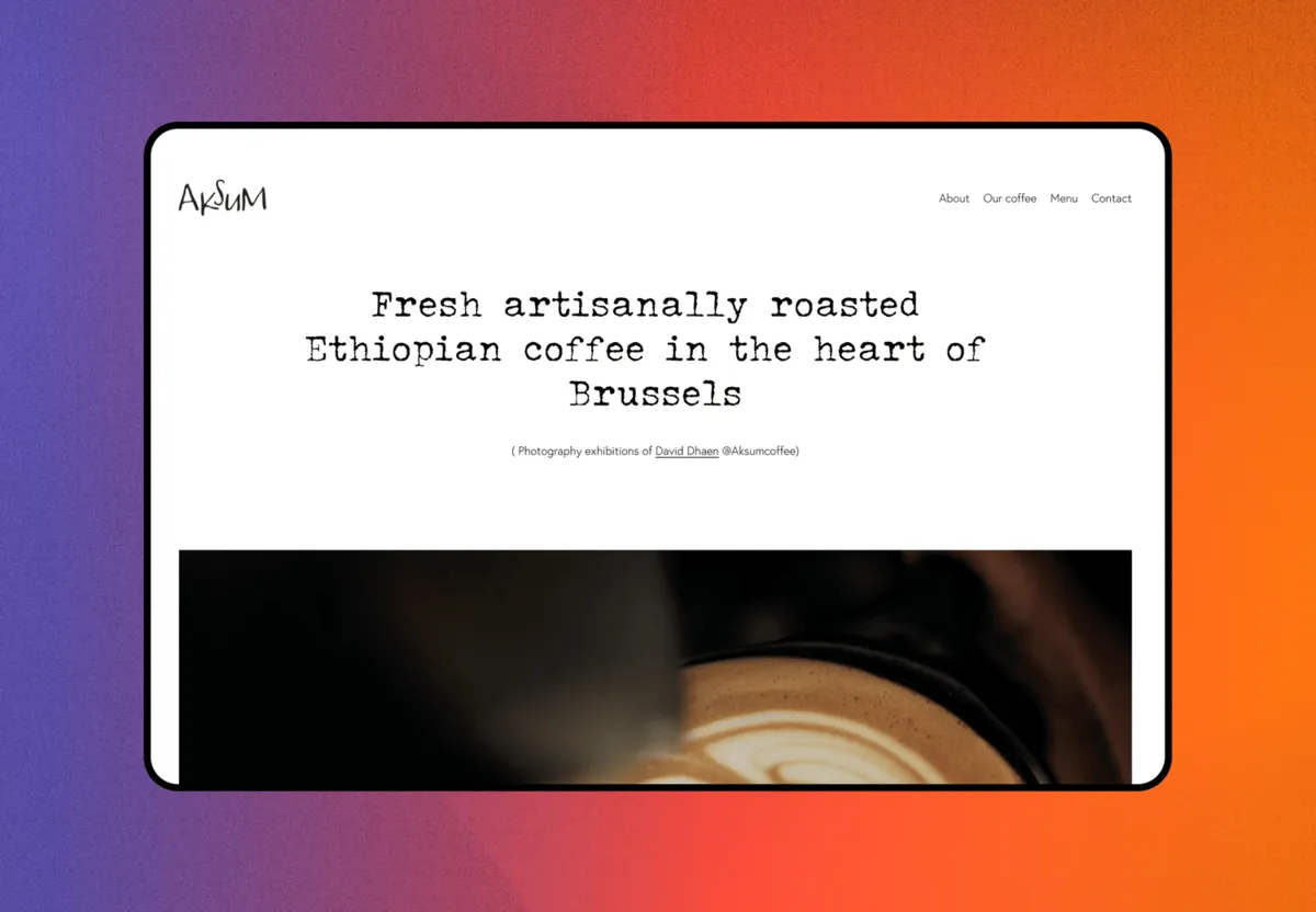 Aksum website by KernWeb