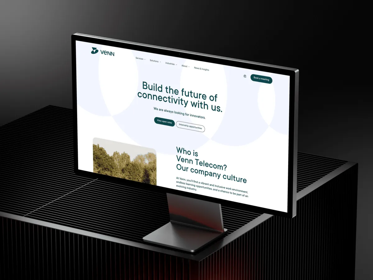 Venn Telecom website by KernWeb