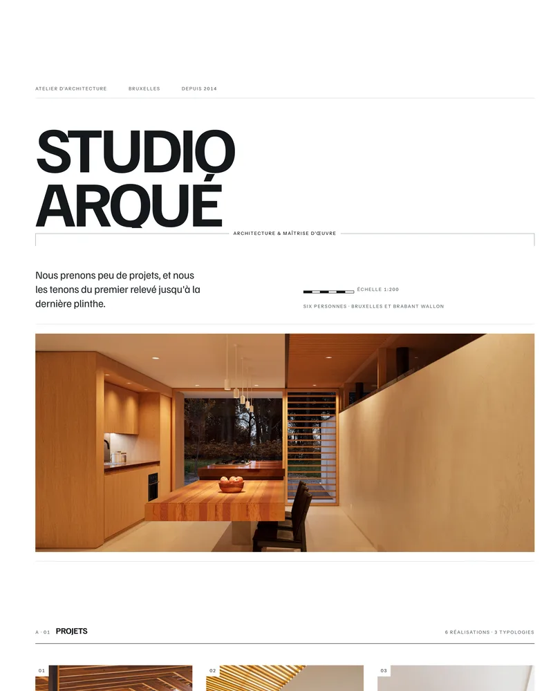 Site web de bureau d'architecture